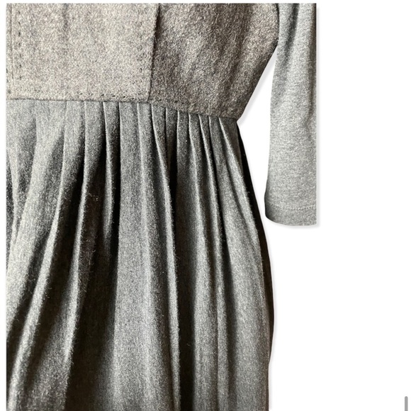 Phoebe Couture womens empire waist pleated wool scoop neck babydoll dress size 8 - Picture 9 of 12
